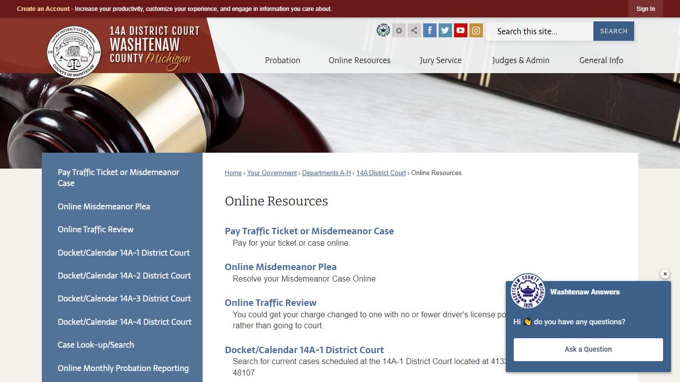 Online Resources | Washtenaw County, MI