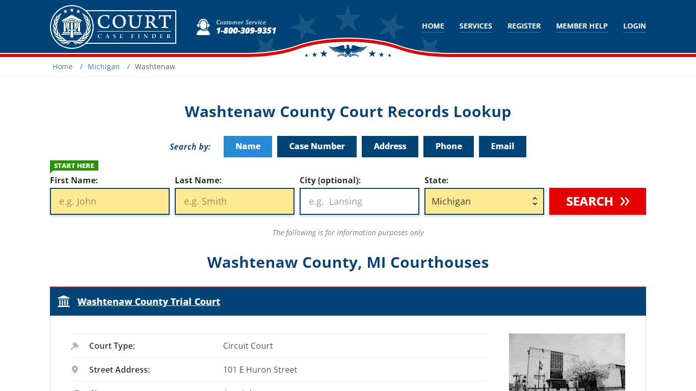 Washtenaw County Court Records | MI Case Lookup